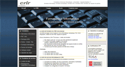 Desktop Screenshot of crir.fr