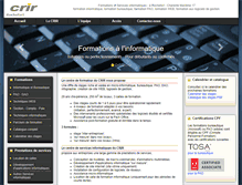 Tablet Screenshot of crir.fr